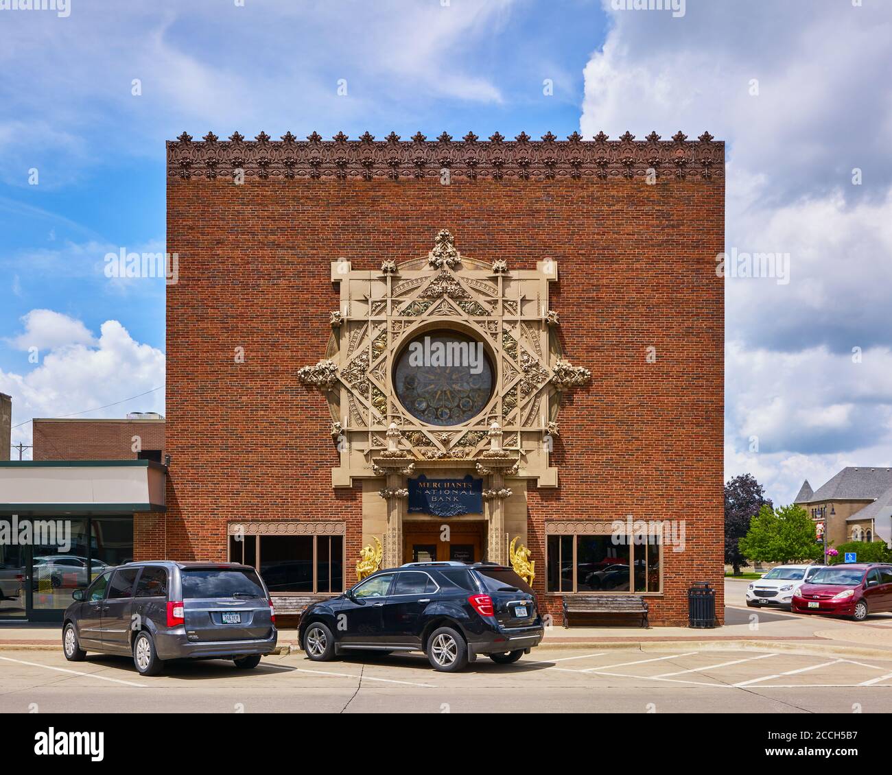 Merchants National Bank designed by Louis Sullivan Stock Photo