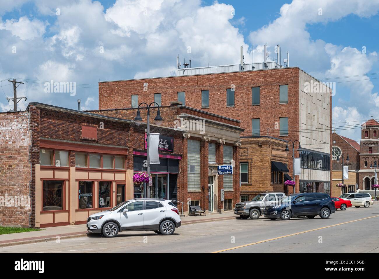 Buildings in downtown Grinnell Stock Photo - Alamy