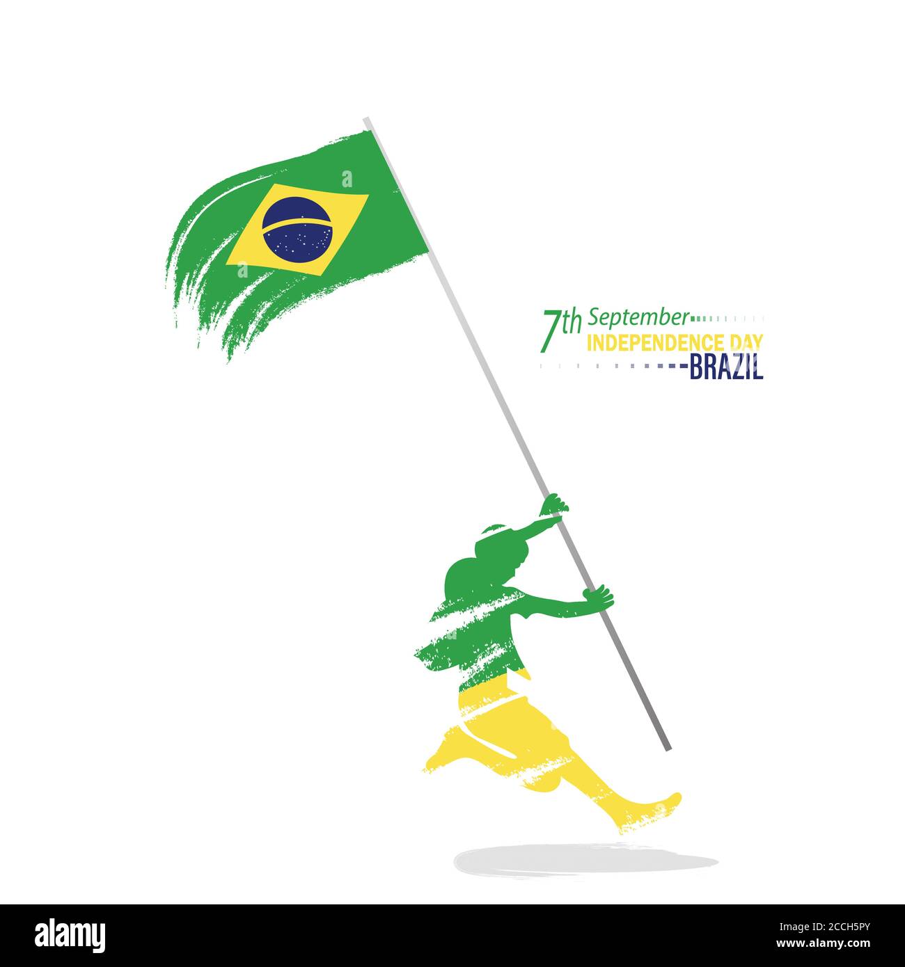 National Holiday in Brazil. Celebrating Brazil Independence Day