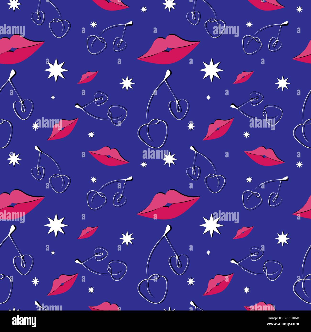 Cherry art concept in Stock Vector Images - Alamy