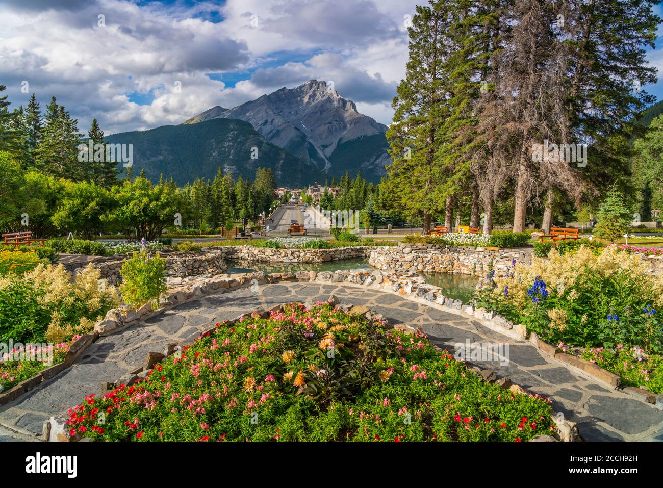 The Cascades of Time Gardens in the Banff Townsite, Banff, Alberta