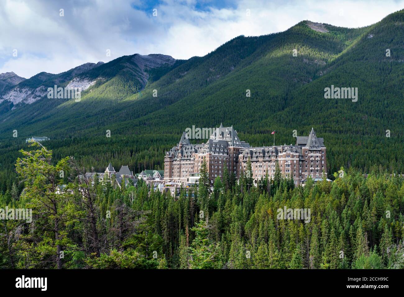 The Fairmont Banff Springs Hotel, Banff, Alberta, Canada Stock Photo