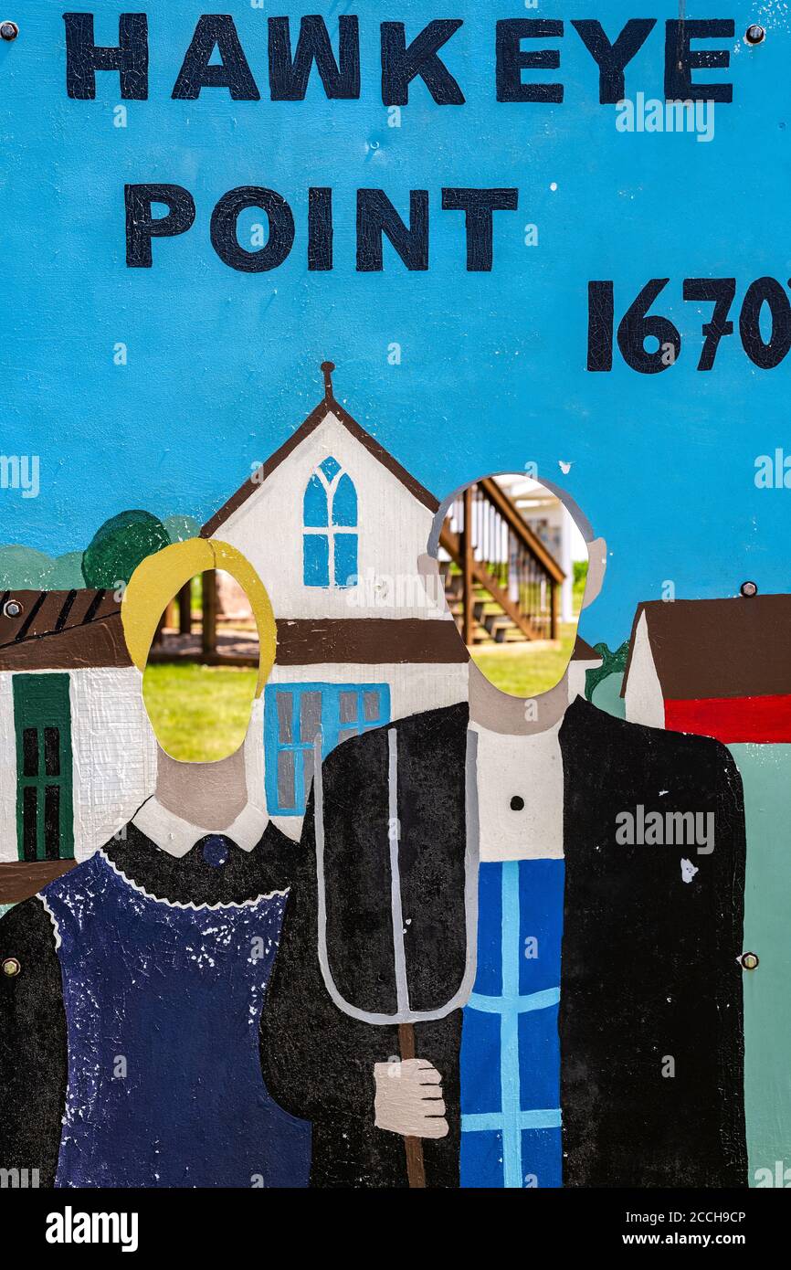 Hawkeye Point, highest point in Iowa Stock Photo Alamy