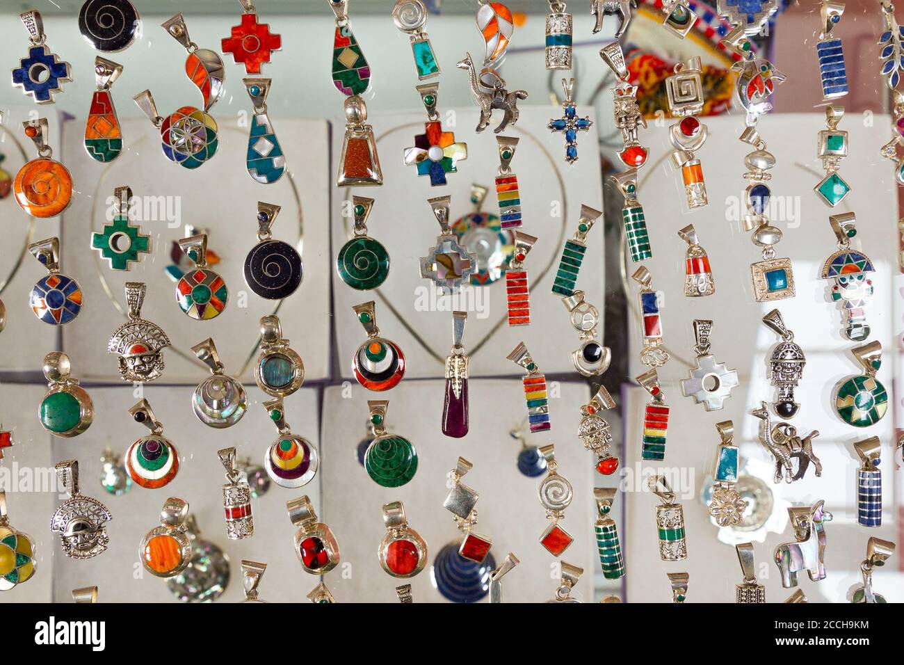 Beautiful, bright colorful ornamentation of the ancient Incas . It is ...
