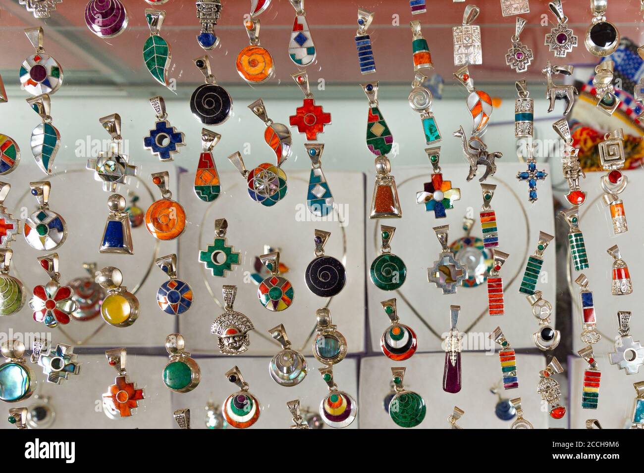 Beautiful, bright colorful ornamentation of the ancient Incas . It is ...