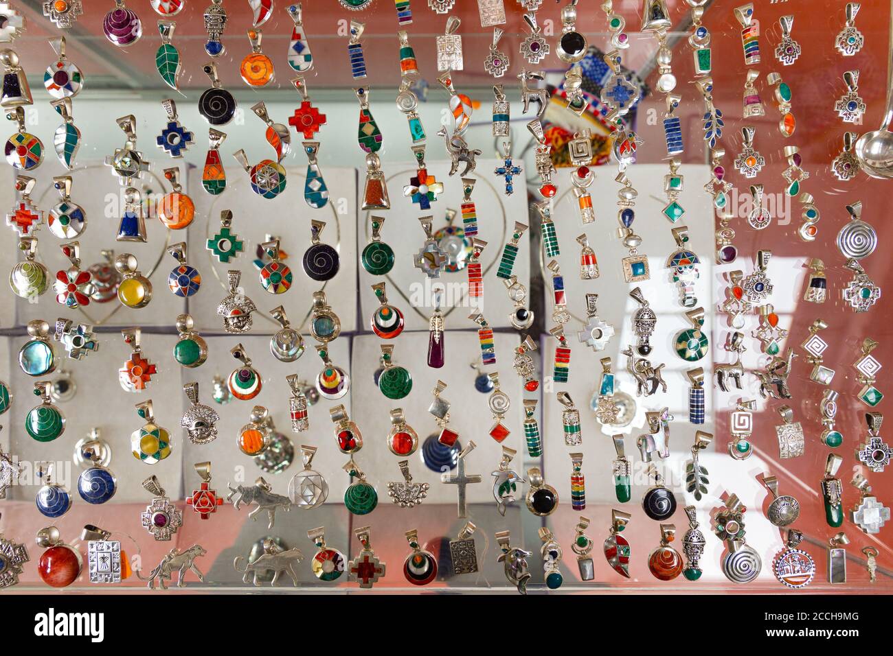 Beautiful, bright colorful ornamentation of the ancient Incas . It is ...