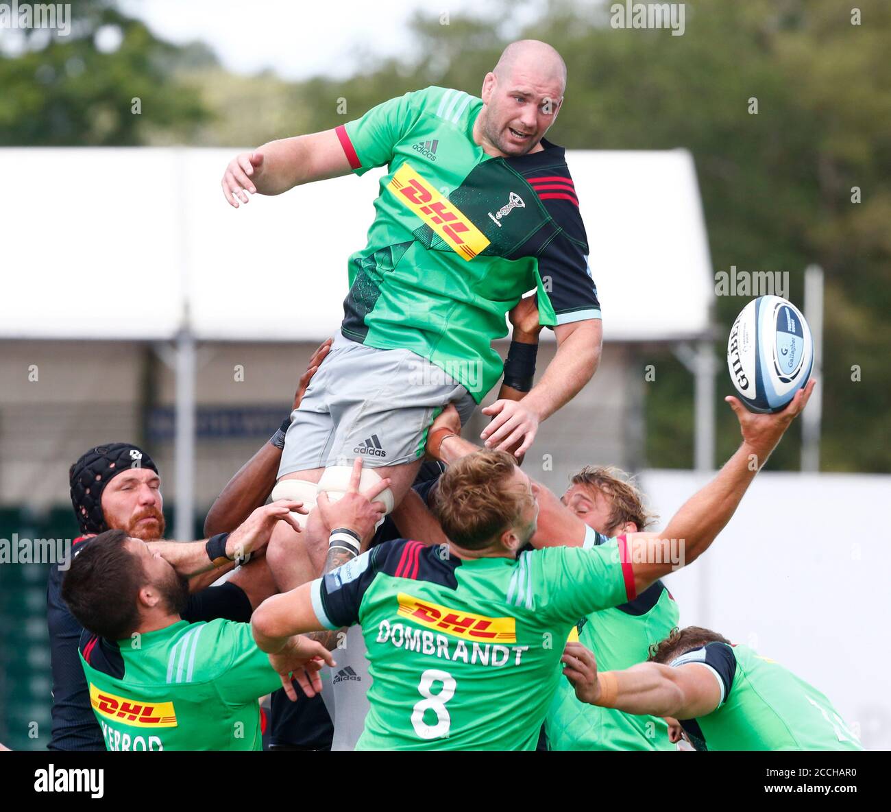 HENDON, United Kingdom, AUGUST 22:Matt Symons of Harlequins during ...