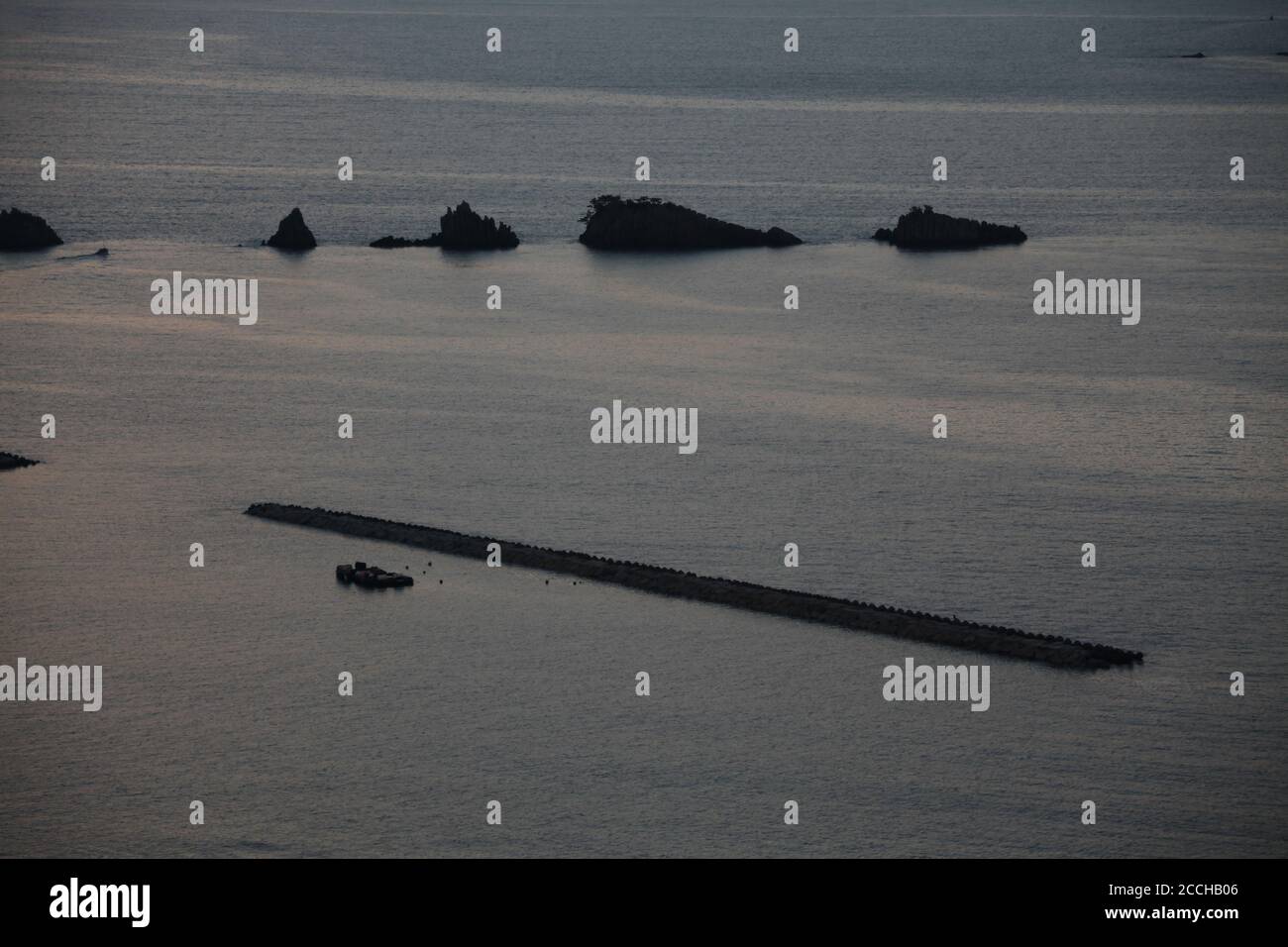 hashikuiiwa famous rocks on the sea in the morning in wakayama Japan ...