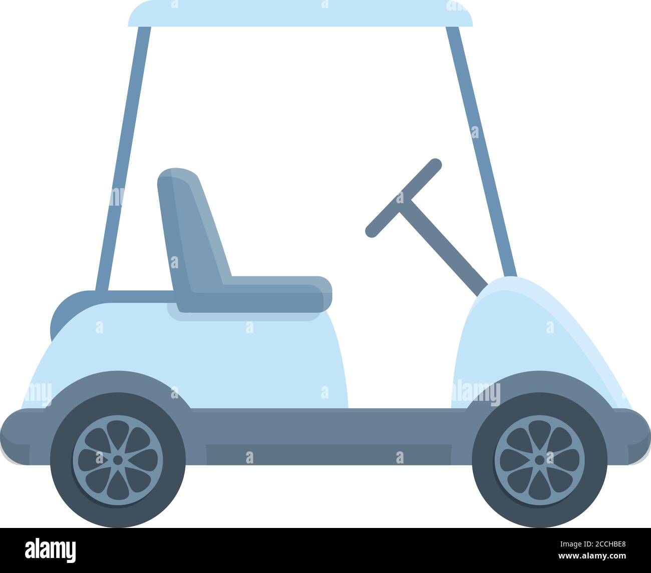 Modern golf cart icon. Cartoon of modern golf cart vector icon for web  design isolated on white background Stock Vector Image & Art - Alamy