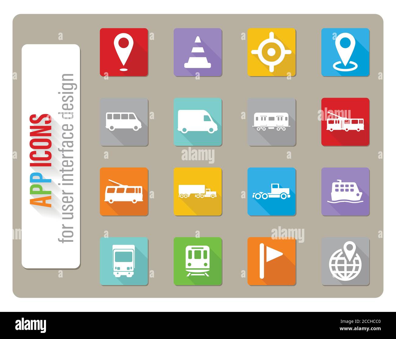Navigation simply icons Stock Vector