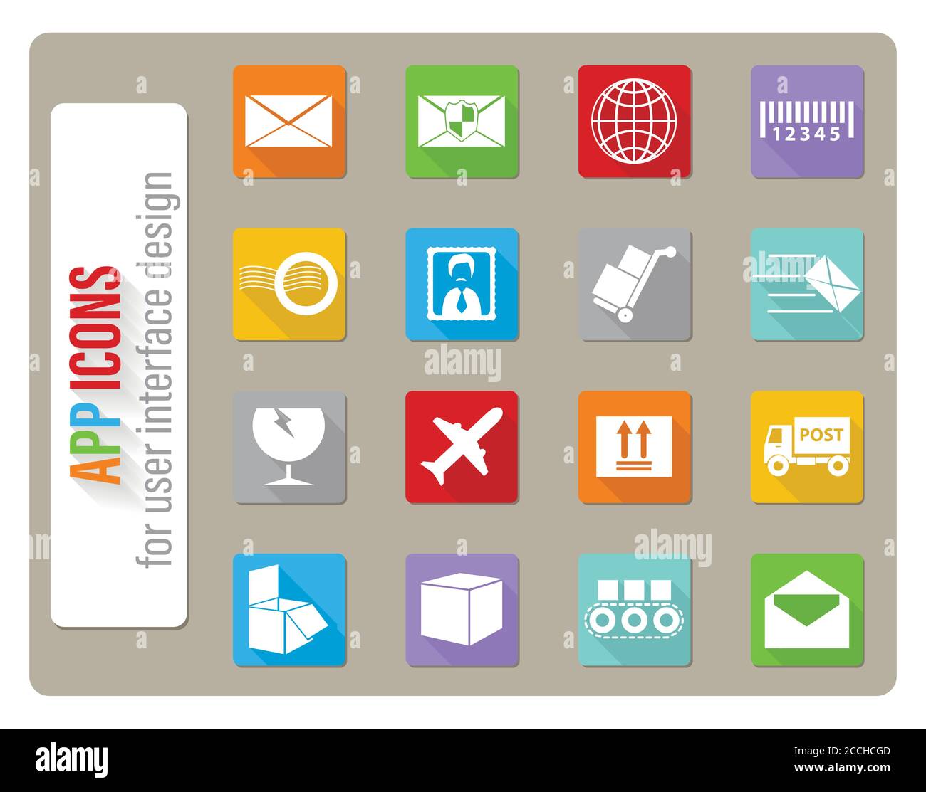 post service icon set Stock Vector Image & Art Alamy