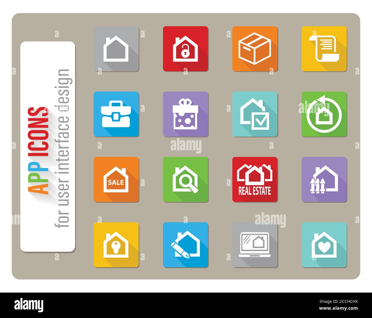real estate icon set Stock Vector Image & Art - Alamy