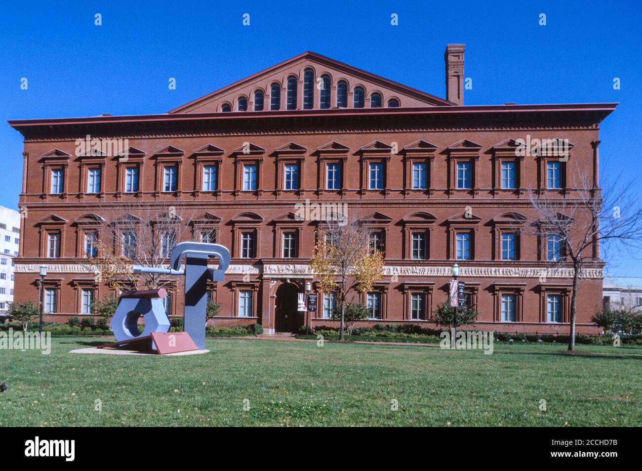Washington, DC.  National Building Museum, formerly the Pension Building, for Civil War Veterans. Stock Photo