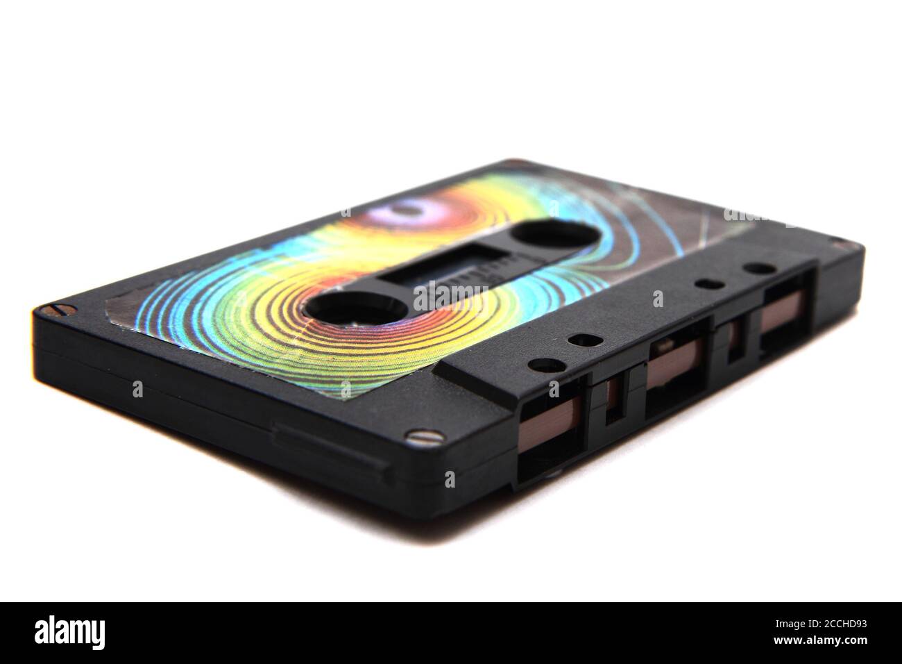 old audio cassette isolated on the white background Stock Photo - Alamy