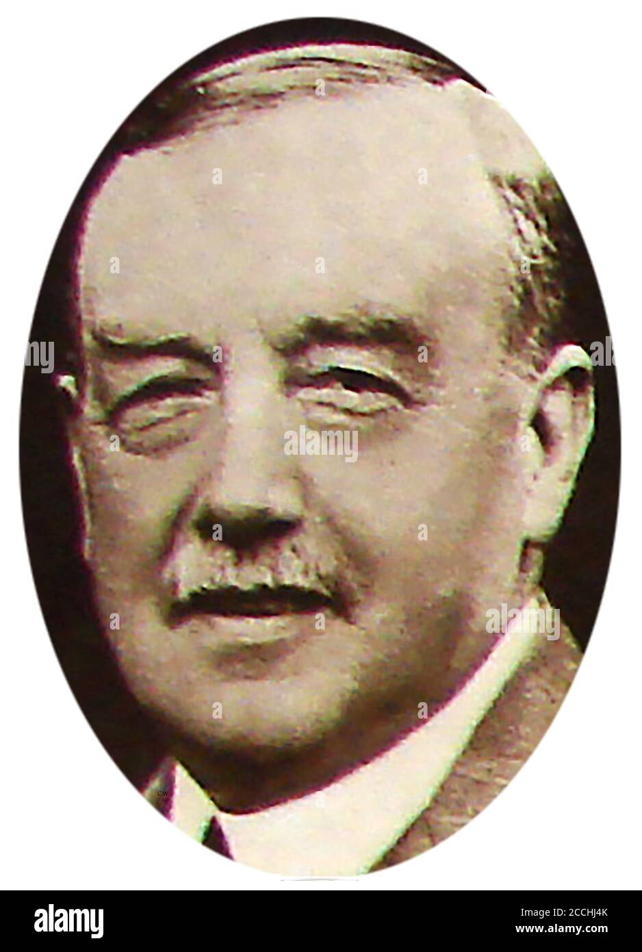 A portrait of Arthur Henderson  (1863-1935), President / Chairman of The League of Nations disarmament conference  in 1932.  He worked as an Iron moulder by trade but became a popular Labour politician. known as 'Uncle Arthur' to his friends. In parliament he served as Leader of the Labour Party, Leader of the Opposition, Secretary of State for Foreign Affairs, Chief Whip of the Labour Party, Home Secretary, Paymaster General and Minister without Portfolio, President of the Board of Education, and Member of   Parliament (at various times) for Burnley, Clay Cross, Widnes & Newcastle on Tyne. Stock Photo