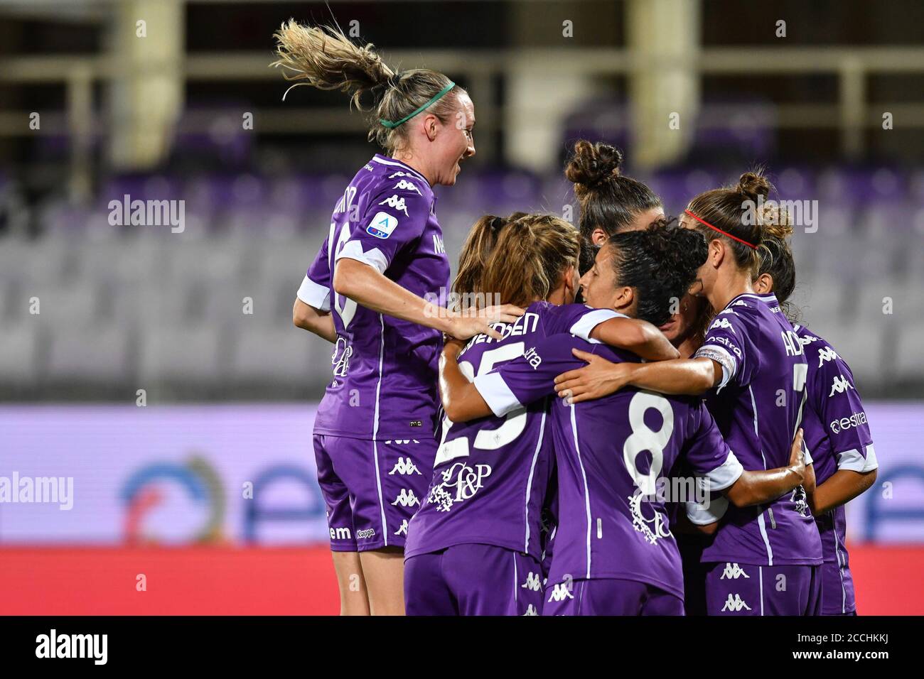 Fiorentina Femminile players celebrate the goal during ACF Fiorentina  femminile vs Inter, Italian Soccer Serie A Women Championship, Florence,  Italy Stock Photo - Alamy