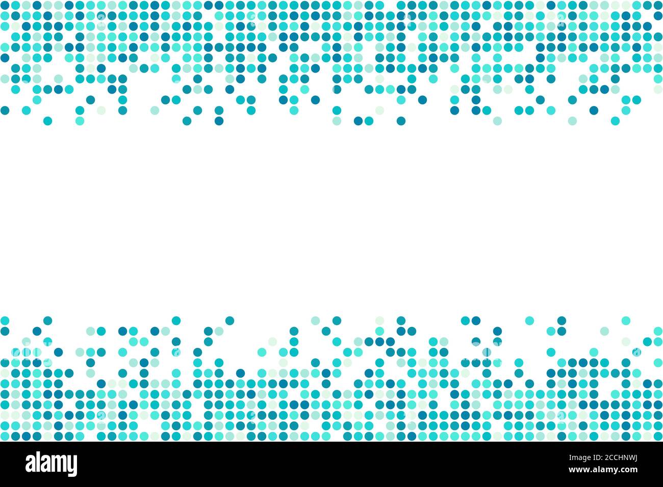 Abstract blue mosaic vector background from circles with copy space