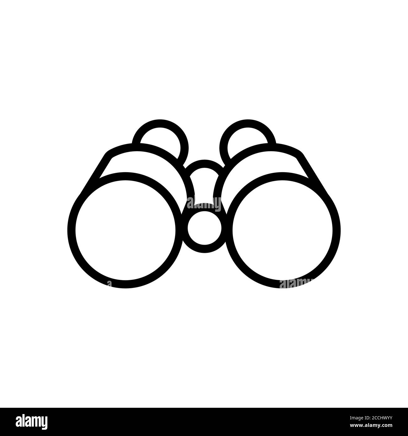 binoculars symbol line icon, Vector Illustration Stock Vector Image & Art Alamy