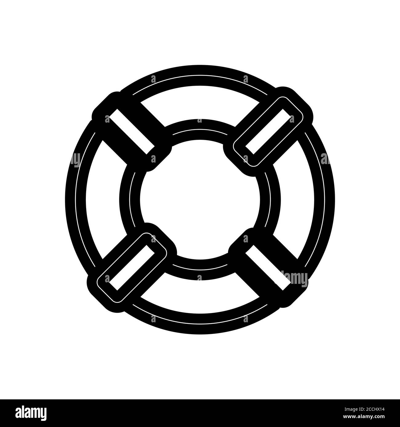 life vest symbol line icon, Vector Illustration Stock Vector Image ...