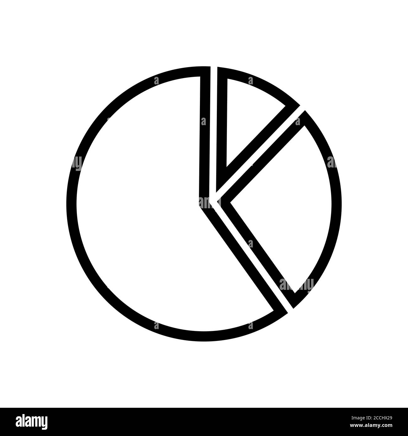 chart symbol line icon, Vector Illustration Stock Vector