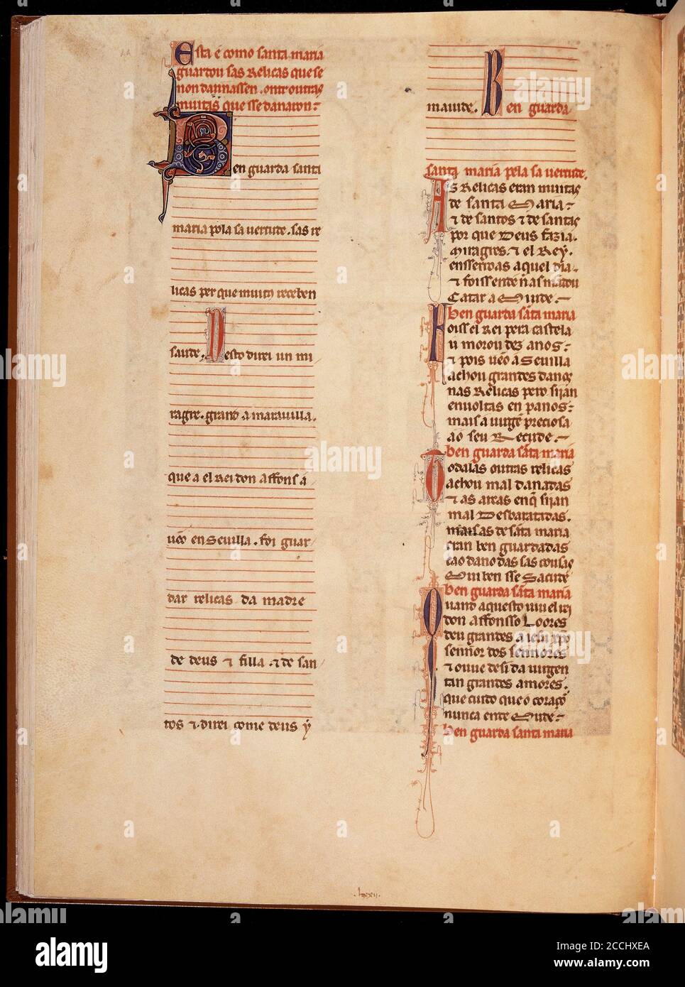 MS.B.R.20-CANTIGA STA MARIA-Nº258-F87-C-MUJERES HACIENDO PAN EN CASA-MINIATURA  S XIII. Author: Alfonso X of Castile the Wise (1221-1284). Location:  BIBLIOTECA NACIONAL COLECCIÓN, FLORENZ, ITALIA Stock Photo - Alamy