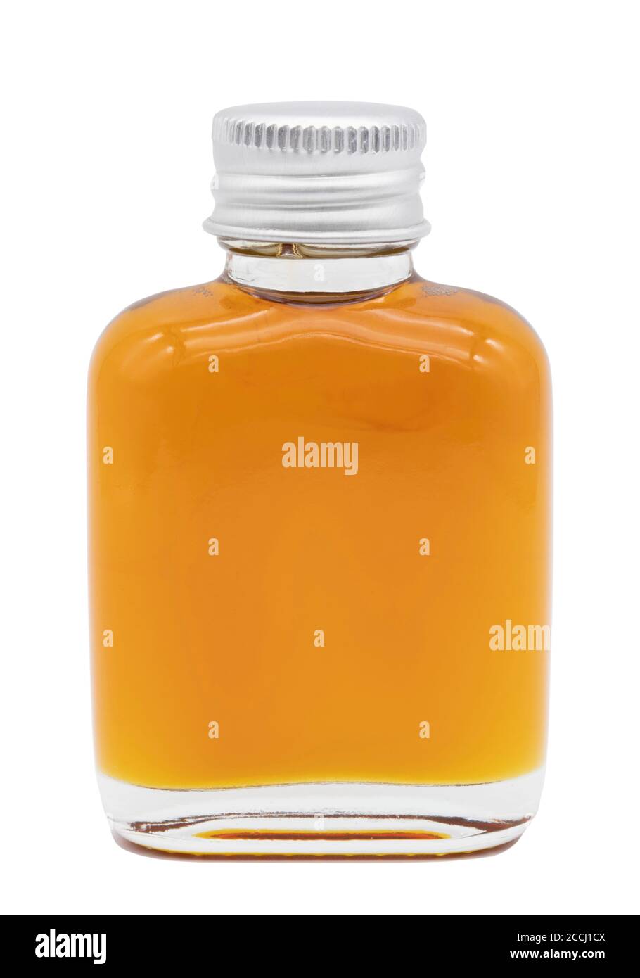 Honey bottle isolated on white background Stock Photo