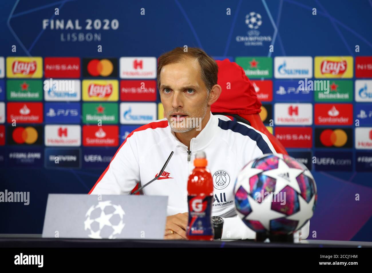 200823 Lisbon Aug 23 2020 Xinhua Thomas Tuchel Head Coach Of Paris Saint Germain