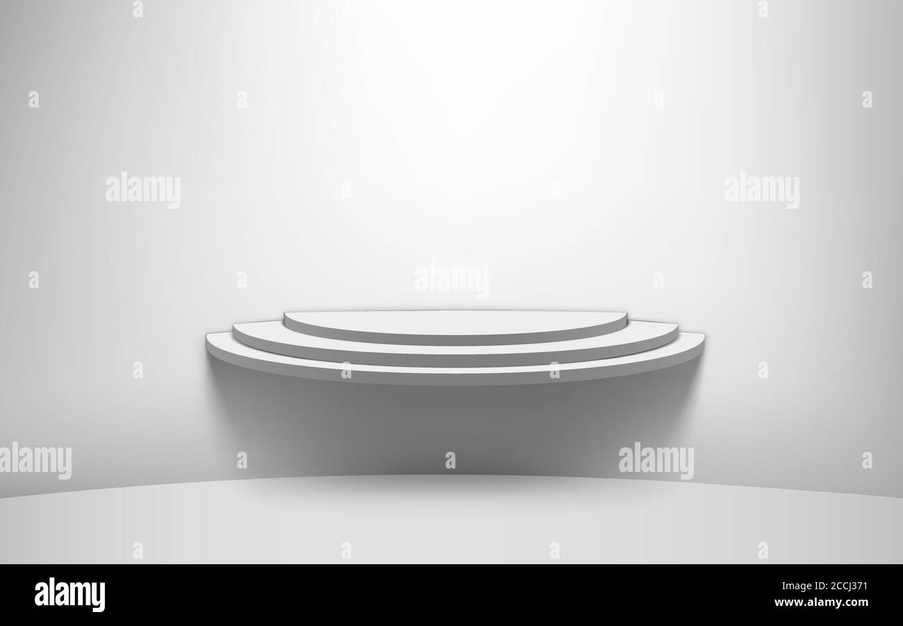 white podium and spotlight in the studio room Stock Vector Image & Art ...