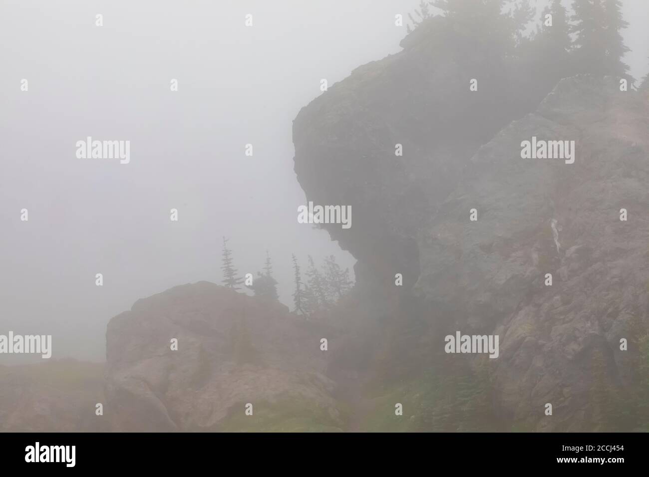 Giffer Rocks Rocky formations along the Pacific Crest Trail in the Goat Rocks ...