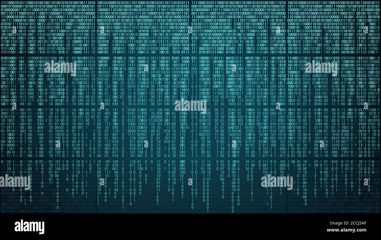 High-tech computer digital background with blue digital lines Stock Vector