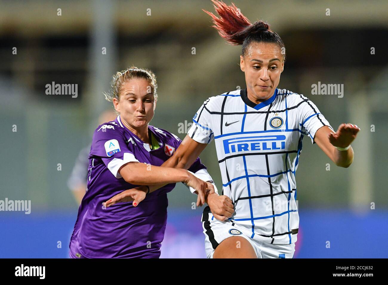 Tatiana Bonetti (Fiorentina Femminile), Kathellen Sousa (Inter) during ACF  Fiorentina femminile vs Inter, Italian Soccer Serie A Women Championship, F  Stock Photo - Alamy