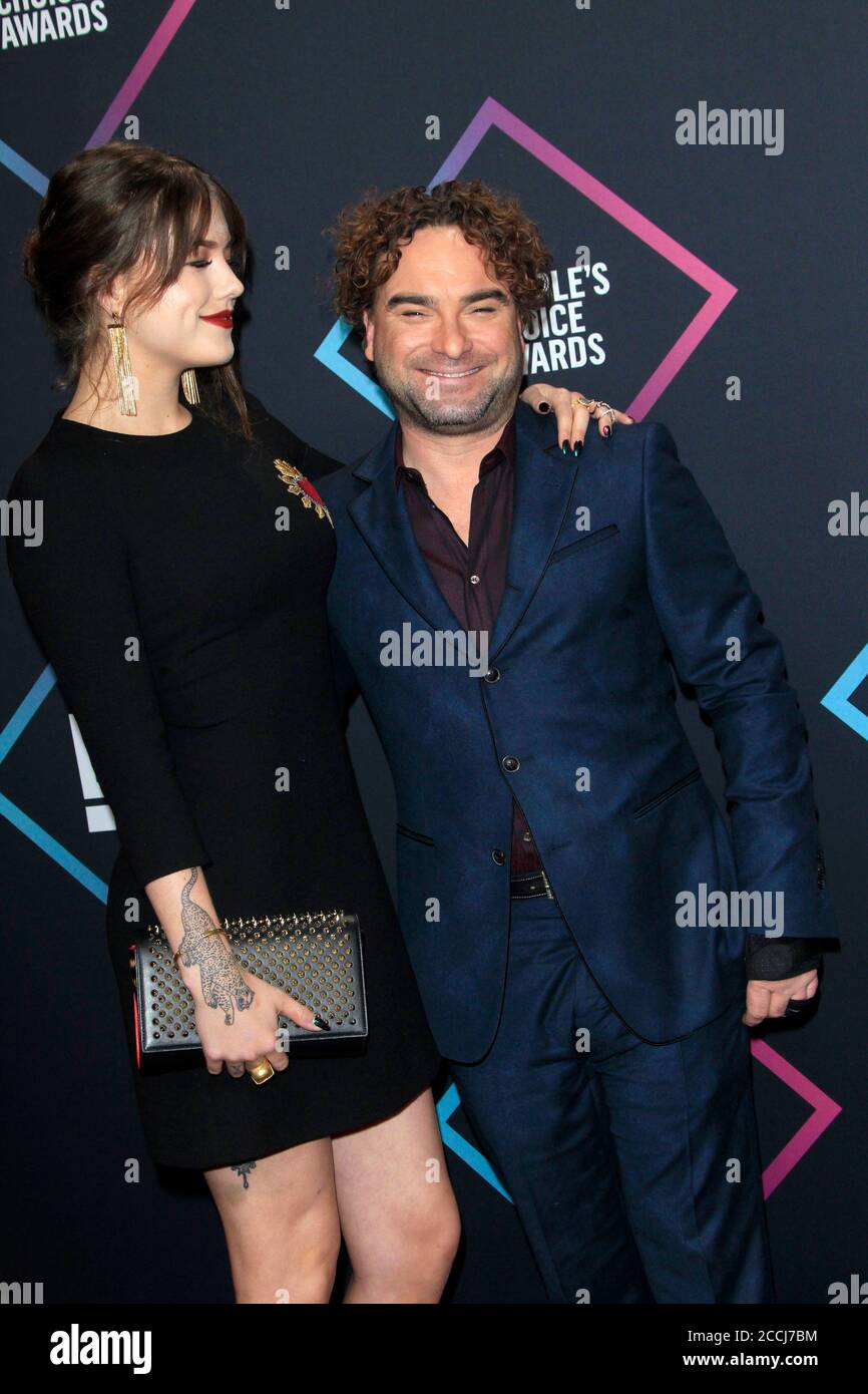 LOS ANGELES NOV 11 Alaina Meyer, Johnny Galecki at the People's