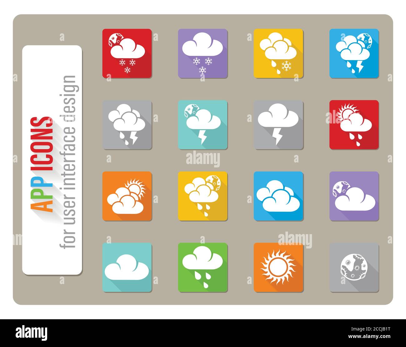 weather icon set Stock Vector Image & Art - Alamy