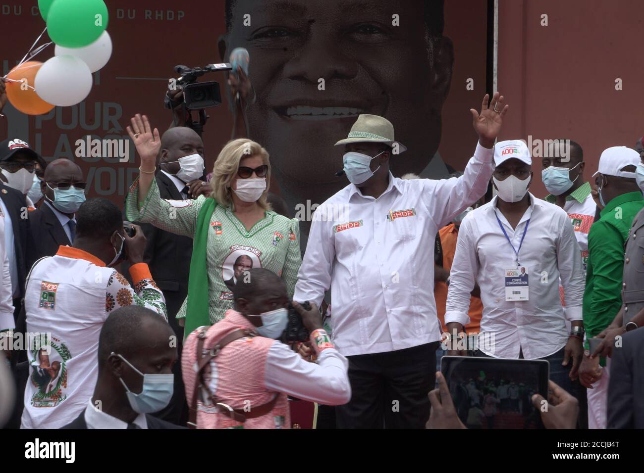 Abidjan,Ivory-Coast campaign Stock Photo