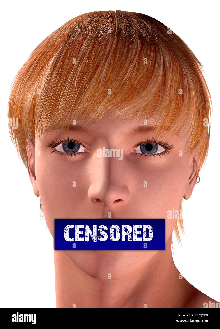 Censorship Take away the right to speak Stock Photo Alamy