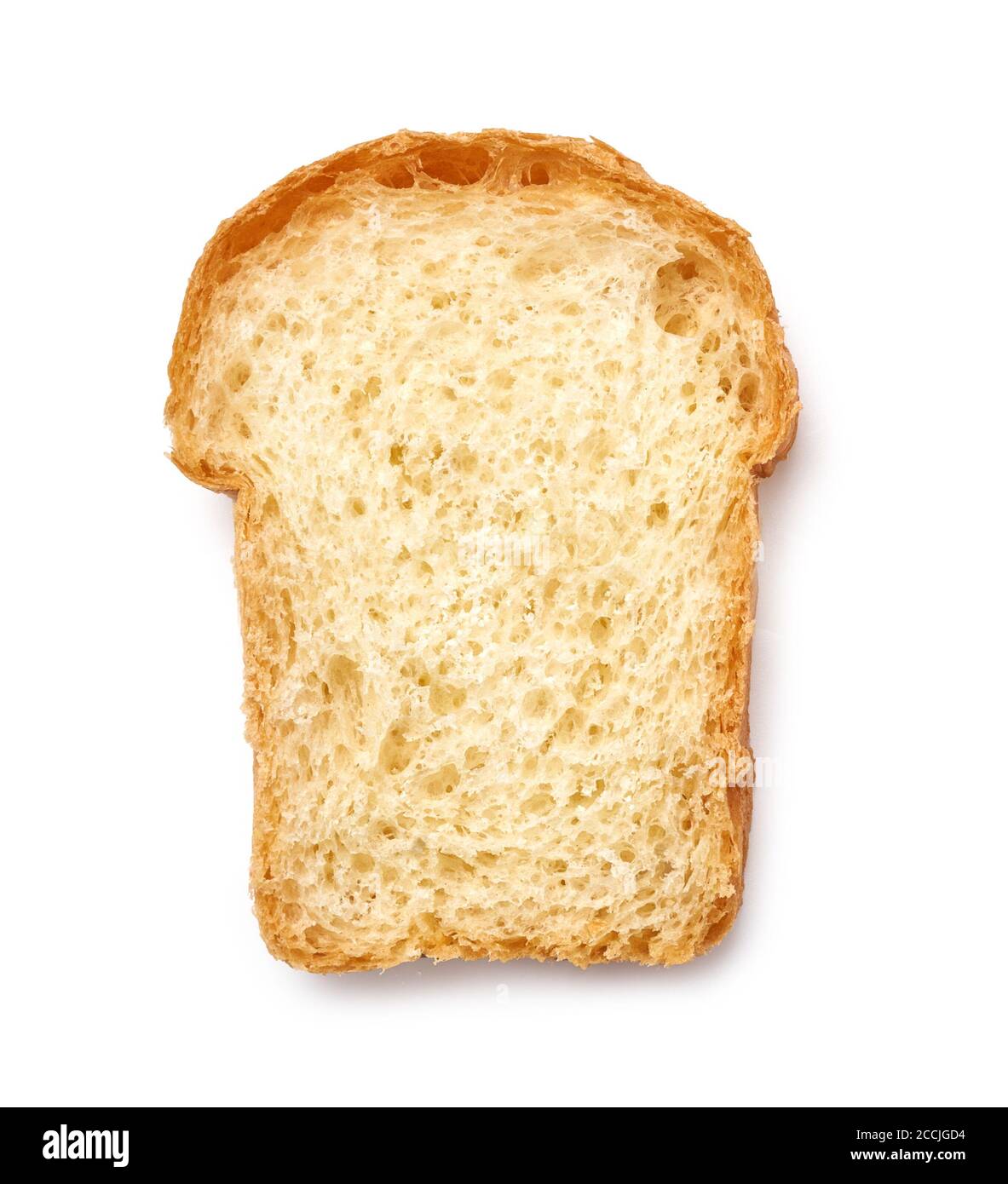 Slice of white bread isolated on white background Stock Photo - Alamy