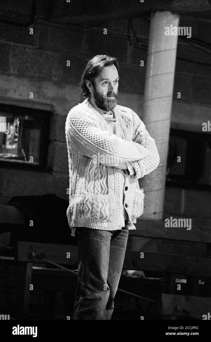 William Gaskill (co-director) at a rehearsal of A MAD WORLD, MY MASTERS by Barrie Keeffe at The Young Vic, London SE1 04/1977 Bill Gaskill English stage director b.1930 d.2016 (c) Donald Cooper Stock Photo