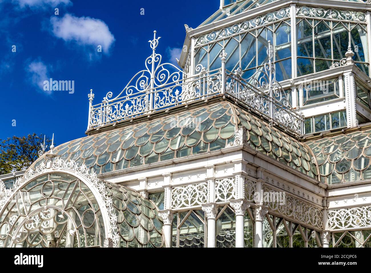 Victorian conservatory at Horniman Museum and Gardens, London, UK Stock Photo