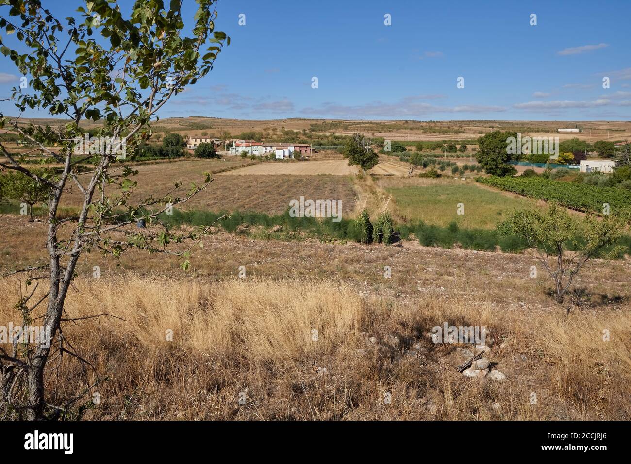 Landscape of Valverde del Rio Alhama in La Rioja province, Spain Stock ...