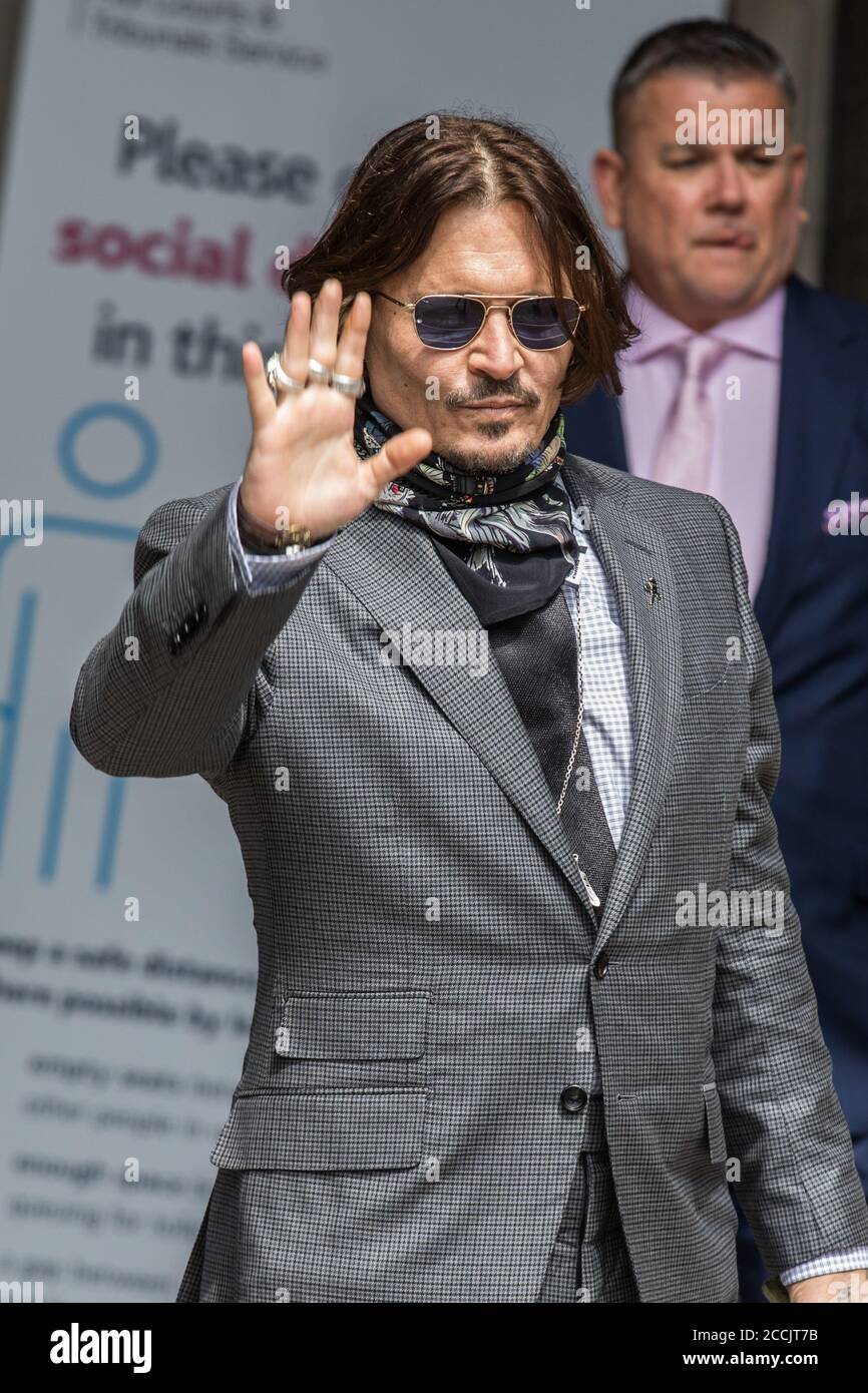 Amber Heard And Johnny Depp Arrive Ahead Of Their Libel Trial Against News Group Newspapers The Publishers Of The Sun And Its Executive Editor Dan Wootton Featuring Johnny Depp Where London United