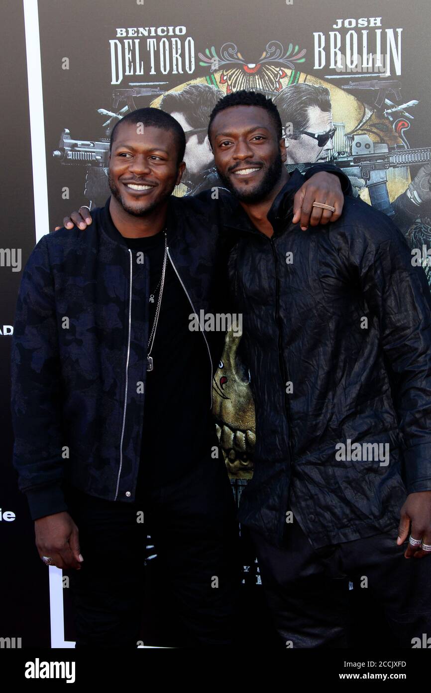 LOS ANGELES - JUN 26: Edwin Hodge, Aldis Hodge at the Sicario: Day Of