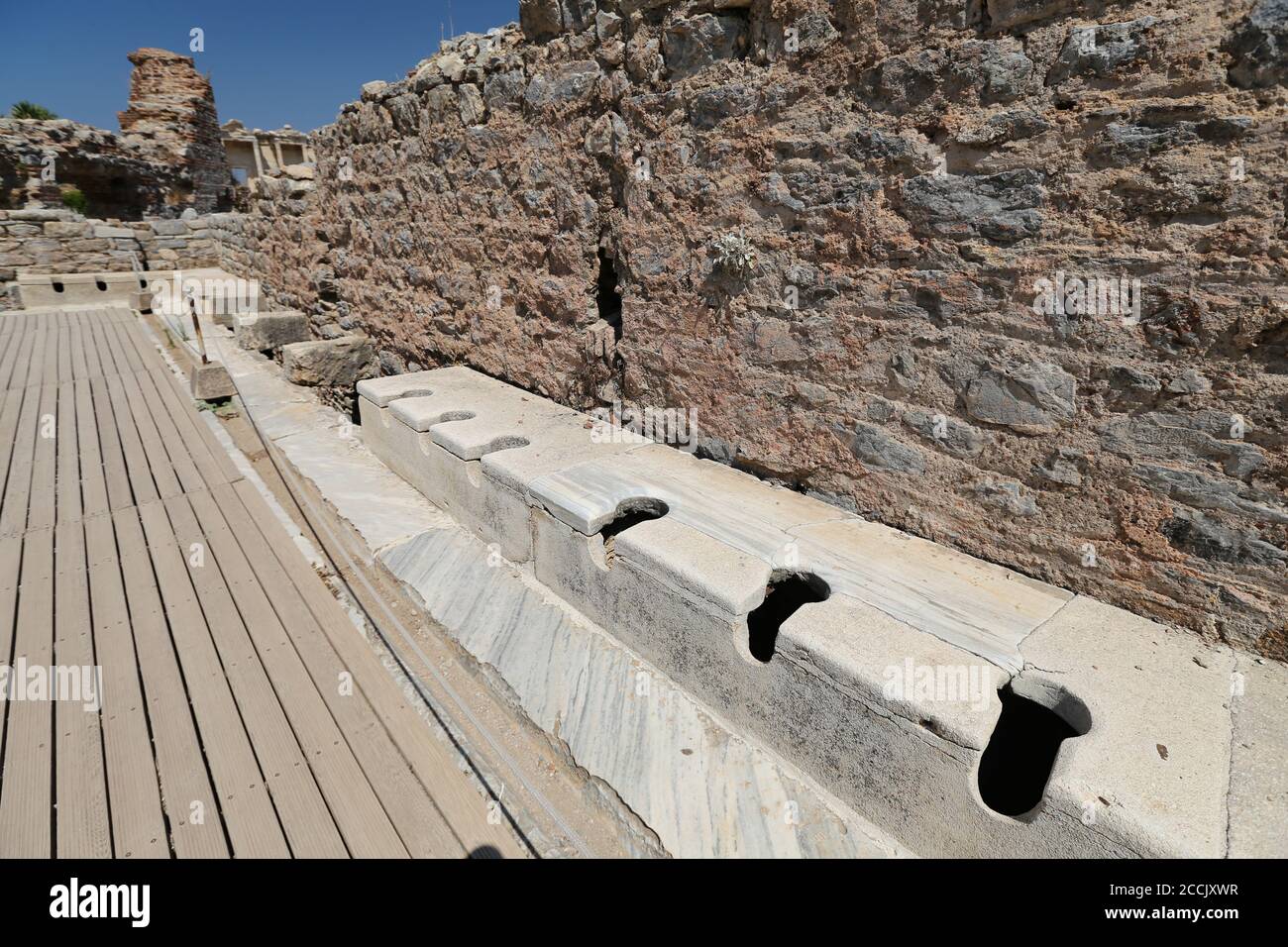 Public Toilets of Ephesus Ancient City, Izmir City, Turkey Stock Photo Alamy