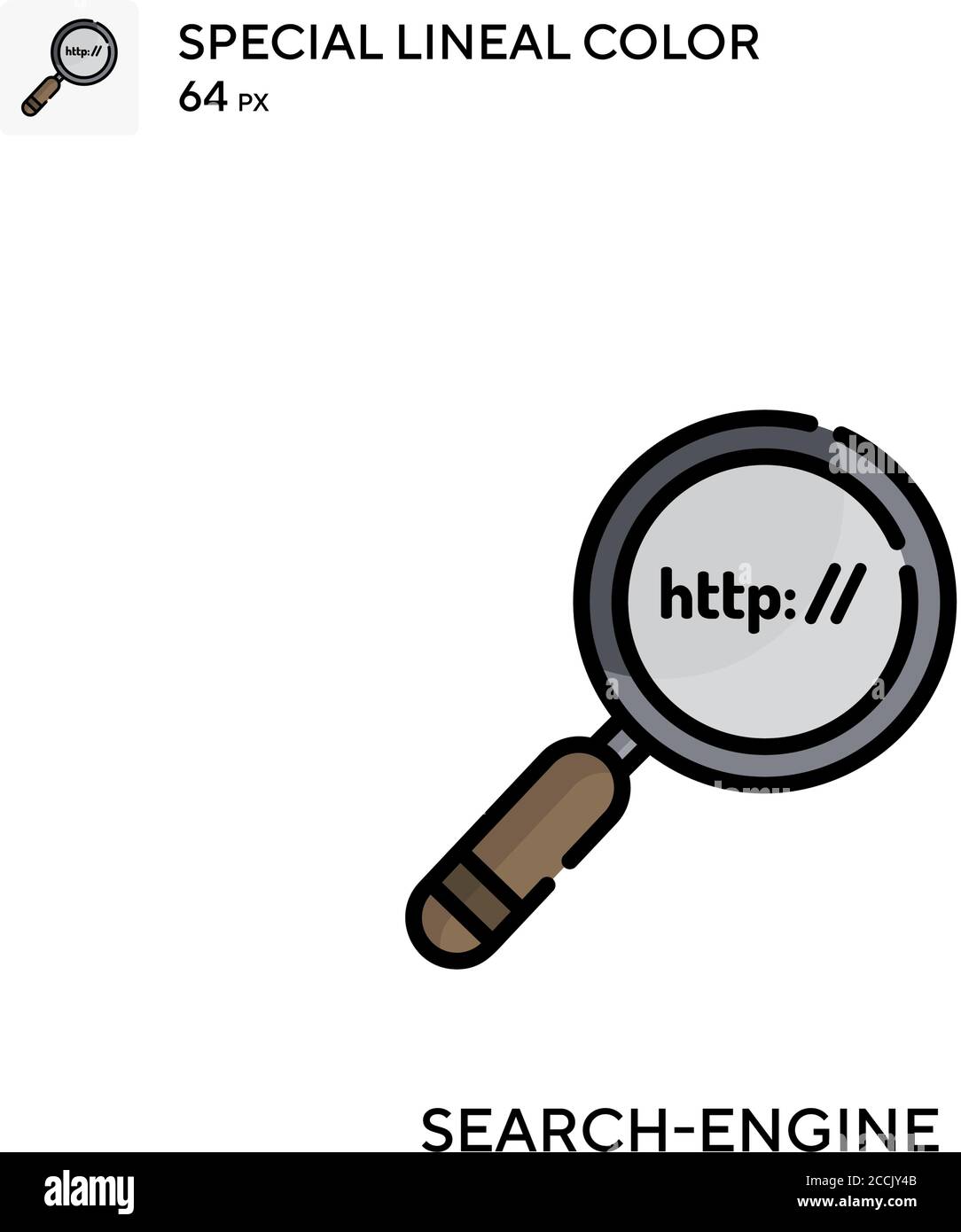 Search-engine Special lineal color icon. Illustration symbol design ...