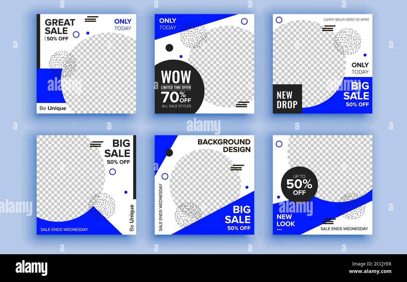 Set of sale banner template design. Vector illustration Stock Vector ...