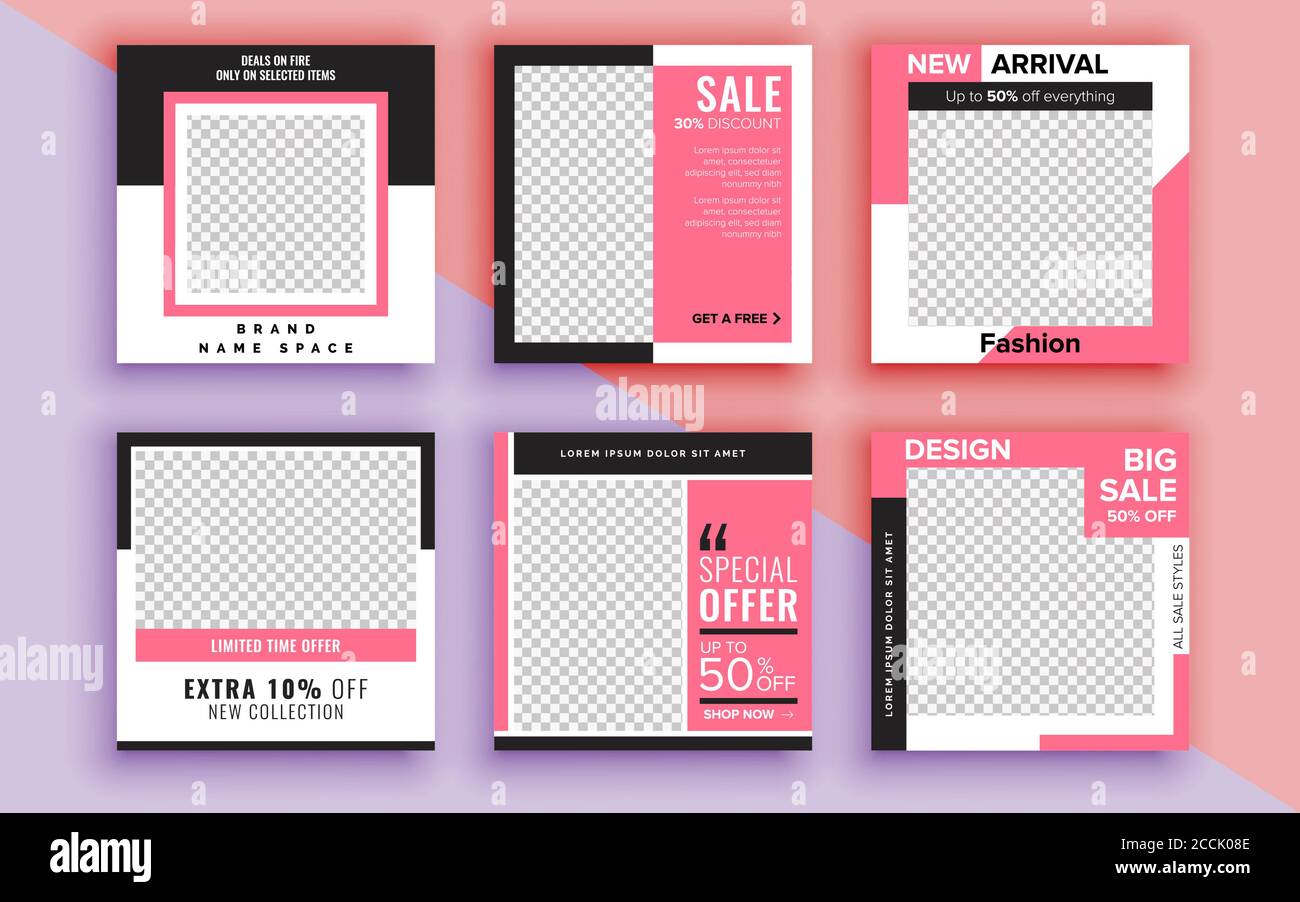 Set of sale banner template design. Vector illustration Stock Vector ...