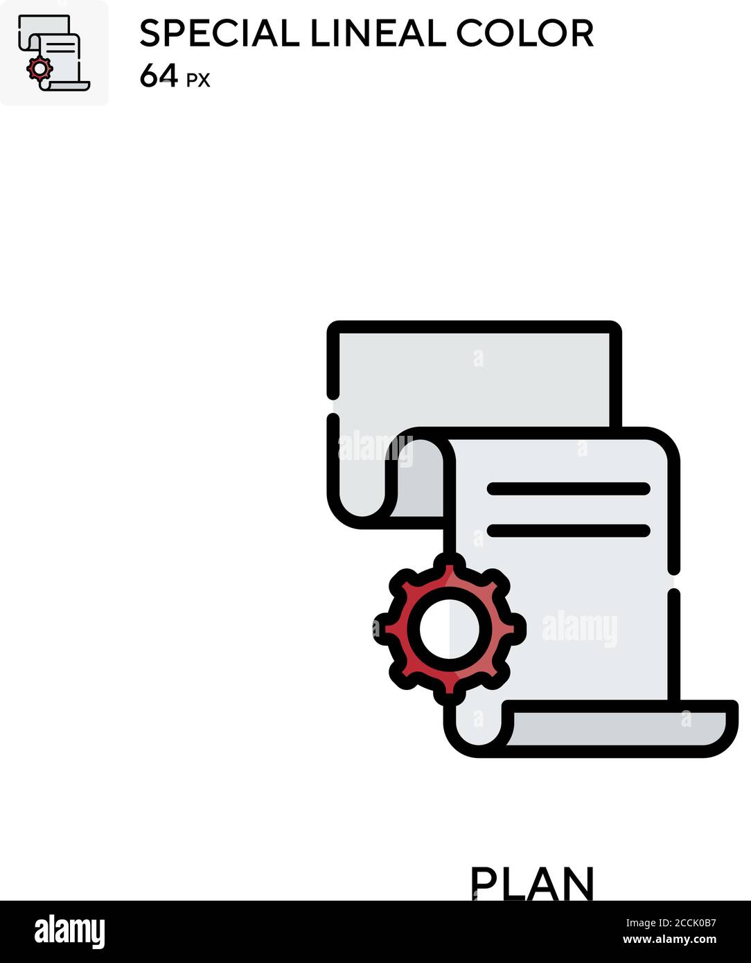 Plan Special lineal color icon. Illustration symbol design template for ...