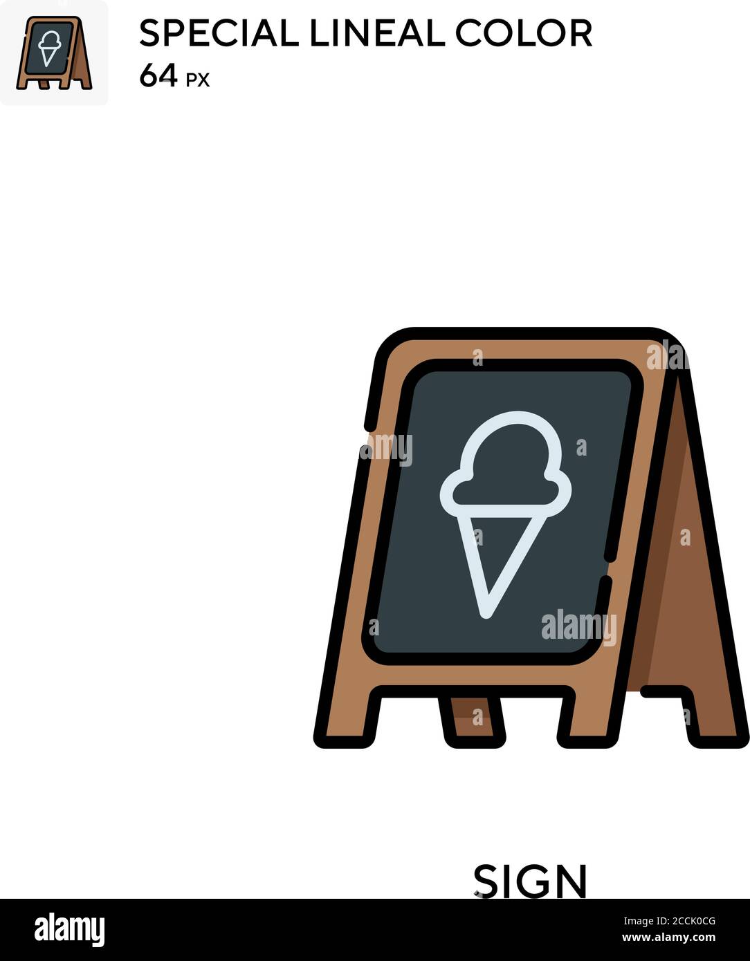 Sign Special lineal color icon. Illustration symbol design template for ...