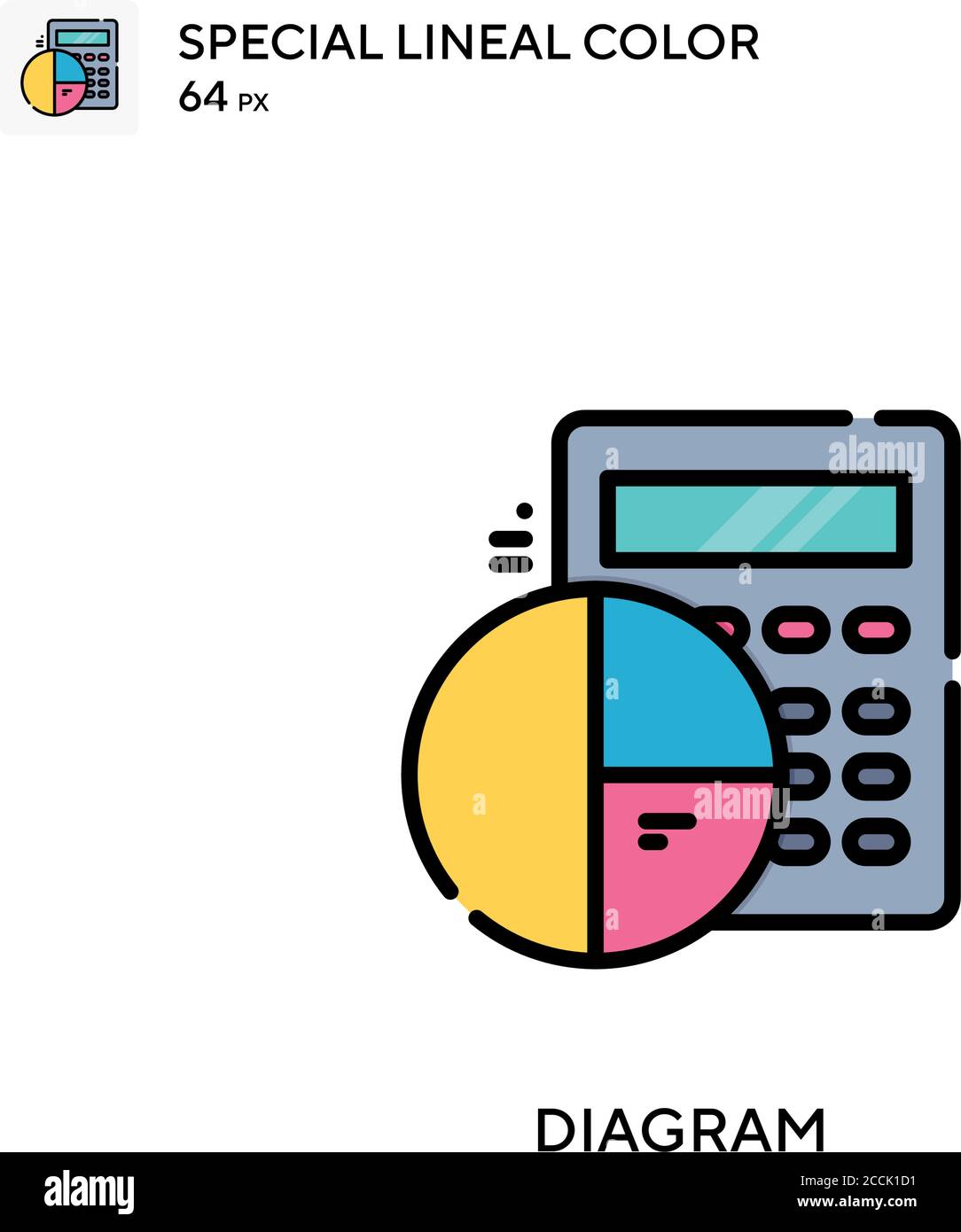 Diagram Special lineal color icon. Illustration symbol design template ...