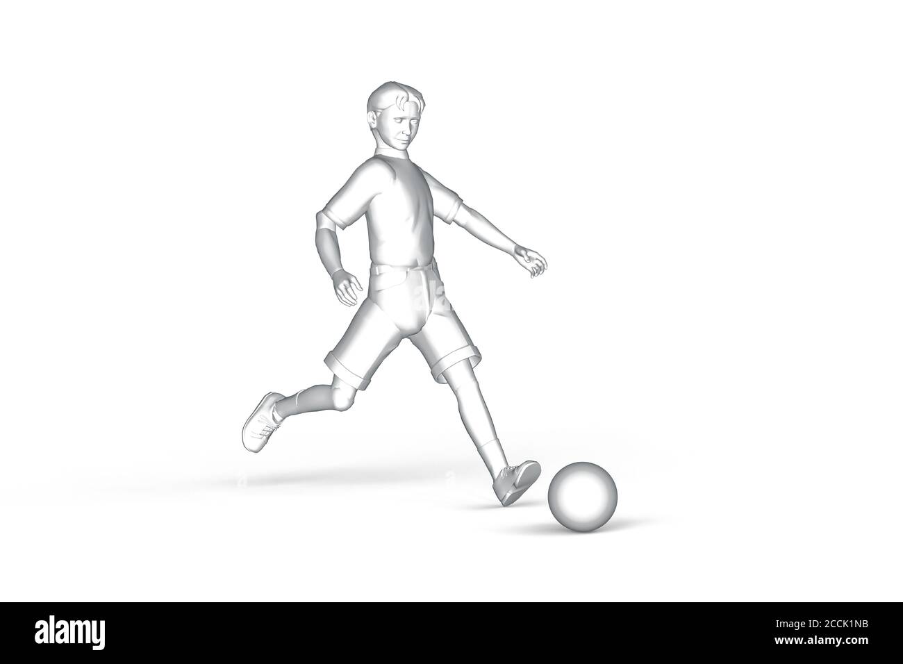 Boy Playing Soccer Boy Runs And Tries To Kick The Ball Black And White Graphic Isolated On White Background 3d Illustration Stock Photo Alamy Boy Playing Soccer Boy Runs And Tries To Kick The Ball Black And White Graphic Isolated On White Background 3d Illustration Stock Photo Alamy