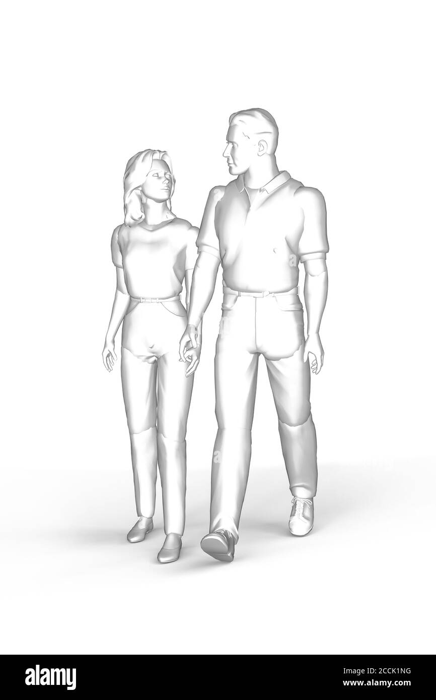 A Man And A Woman Are Walking Holding Hands The Boy And The Girl Are Walking Looking Into Each Other S Eyes Black And White Graphic On White Back Stock Photo Alamy A Man And A Woman Are Walking Holding Hands The Boy And The Girl Are Walking Looking Into Each Other S Eyes Black And White Graphic On White Back Stock Photo Alamy